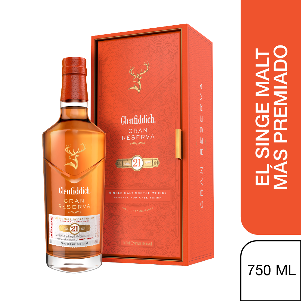 Whisky Glenfiddich 21 años Gran Reserva Single Malt 750cc