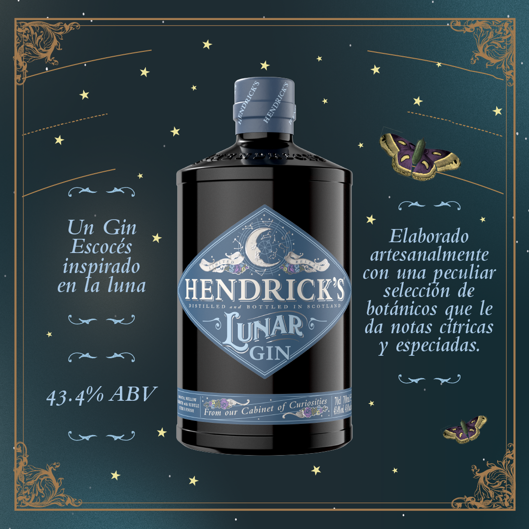 Gin Hendricks Lunar 43º botella 700cc