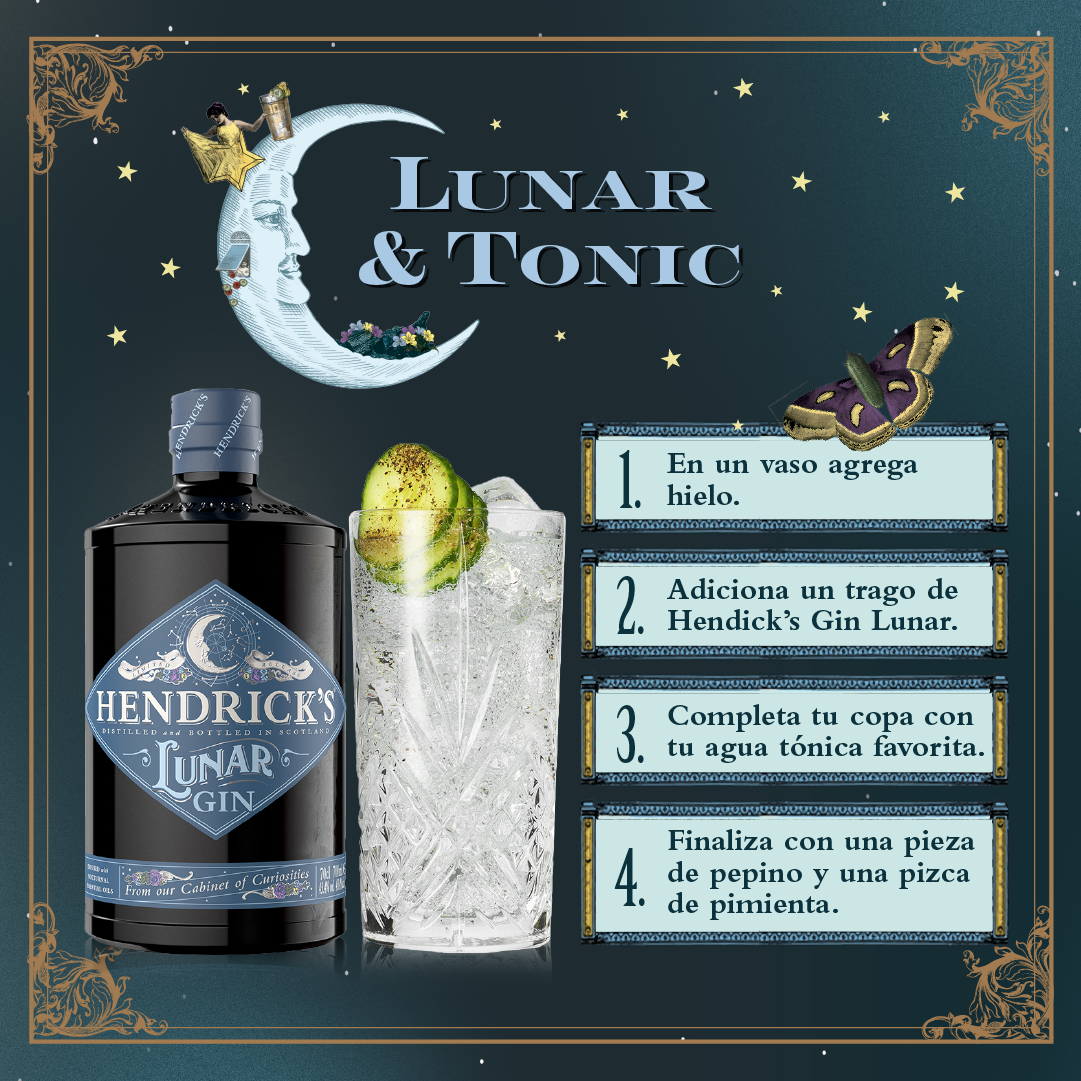 Gin Hendricks Lunar 43º botella 700cc
