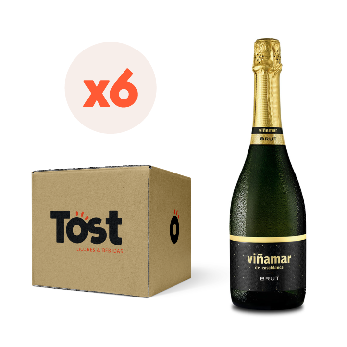 6x Espumante Viñamar Brut 750cc