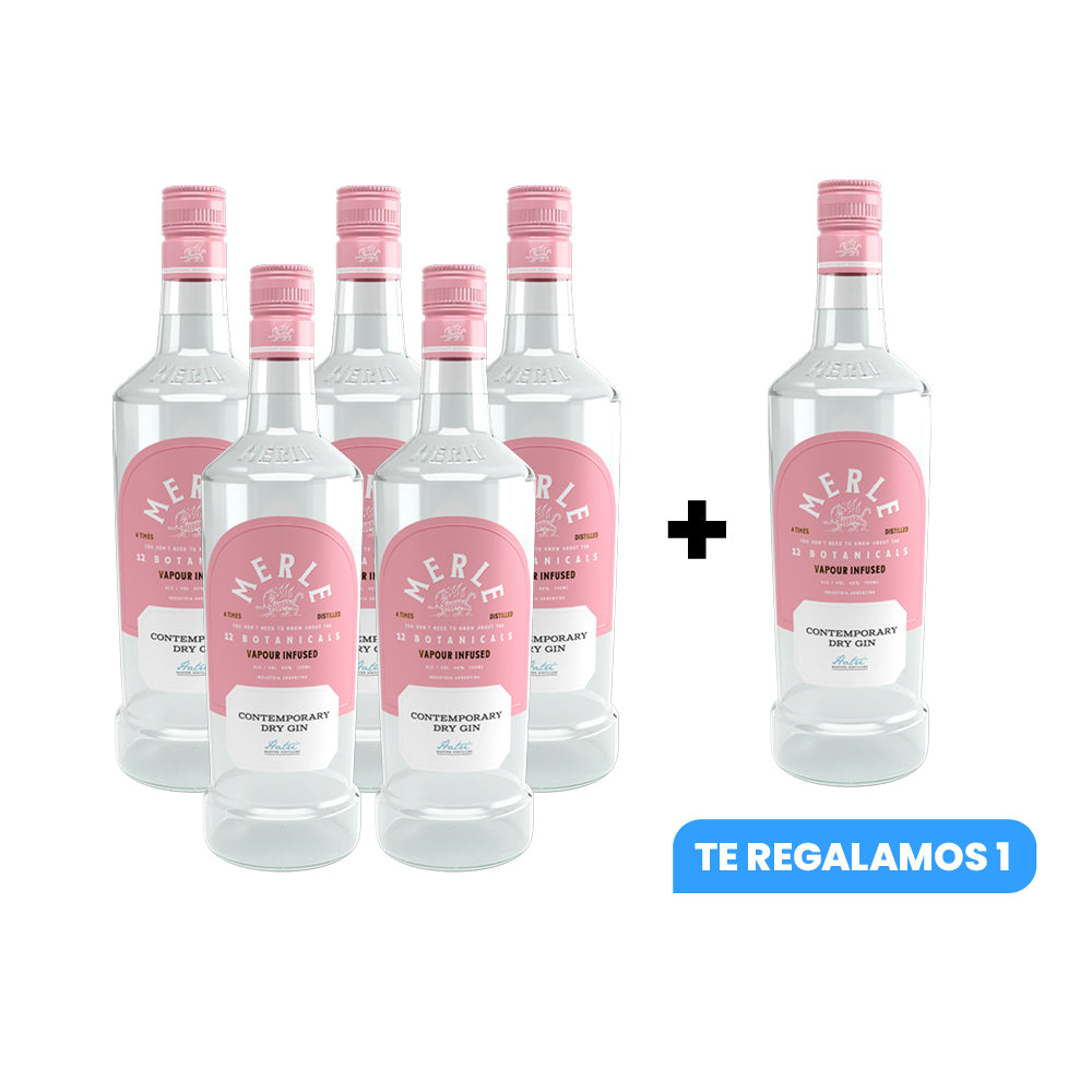 6x Gin Merle Contemporary Dry 40° 750cc