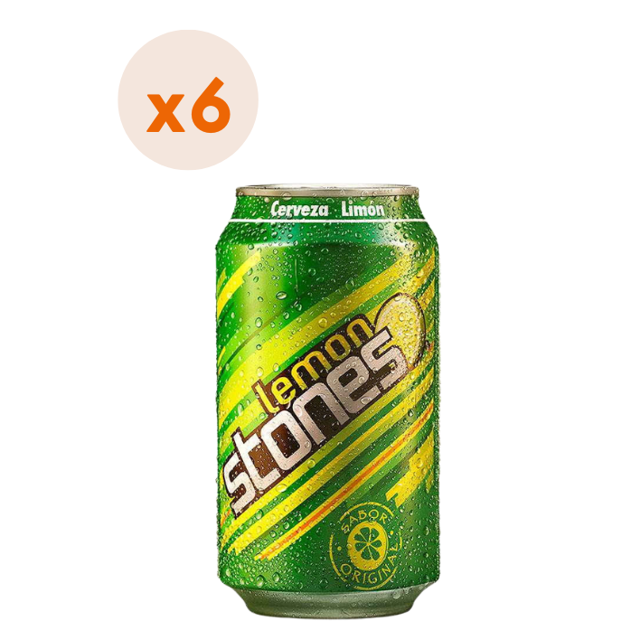 6x Cerveza Lemon Stones Lata 470cc