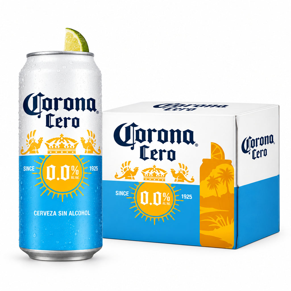 6x Cerveza Corona Cero 0.0° Lata 473cc