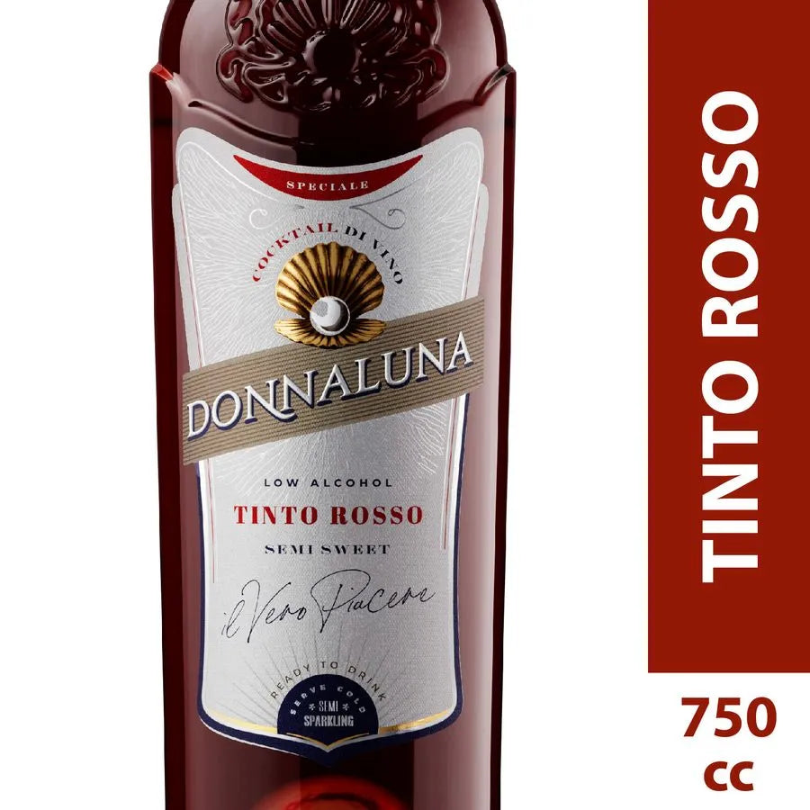 Cóctel de Vino Donnaluna Tinto Rosso 750cc