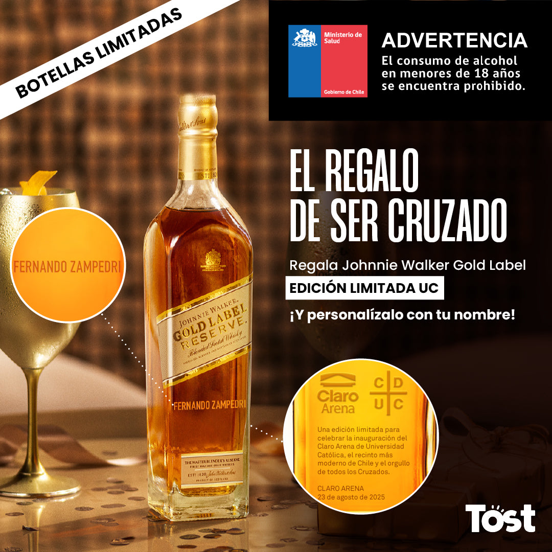Edición Limitada UC Whisky Johnnie Walker Gold Reserve 40º 750cc - Personalizado