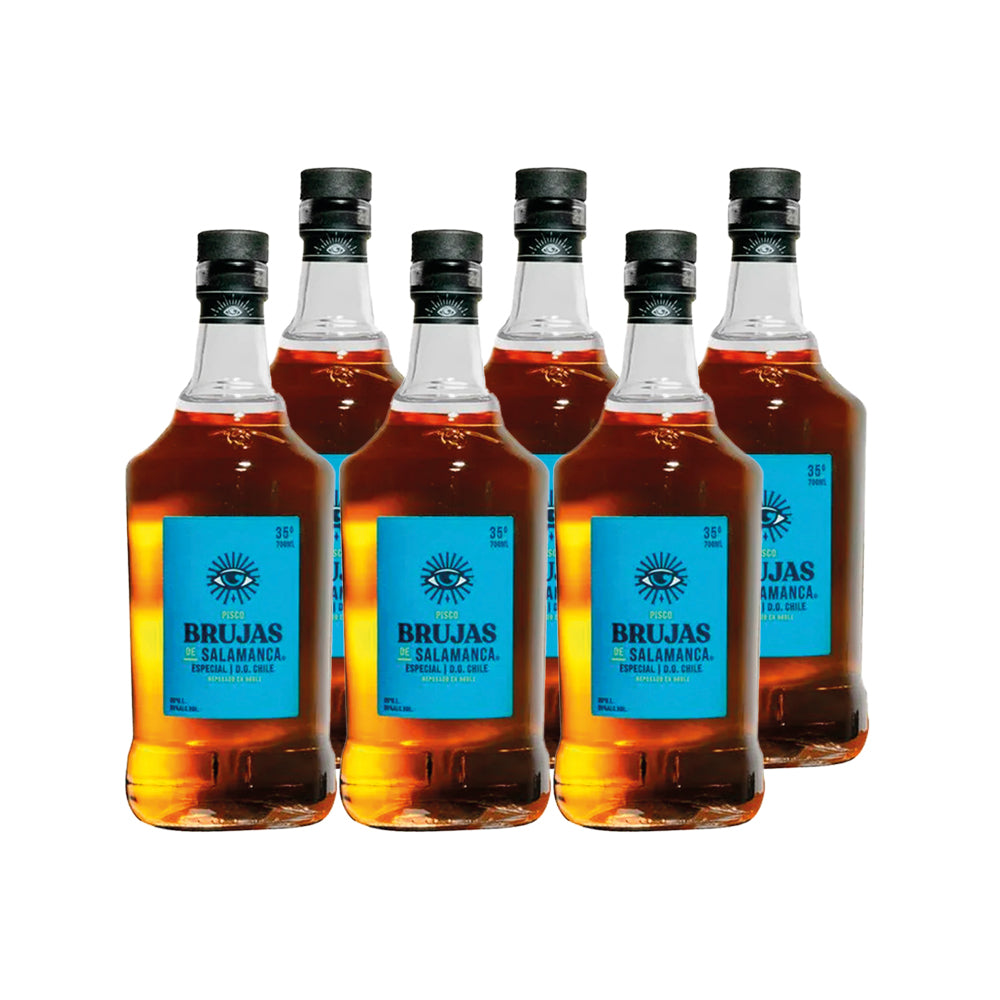 6x Pisco Brujas de Salamanca Especial 35° 700cc