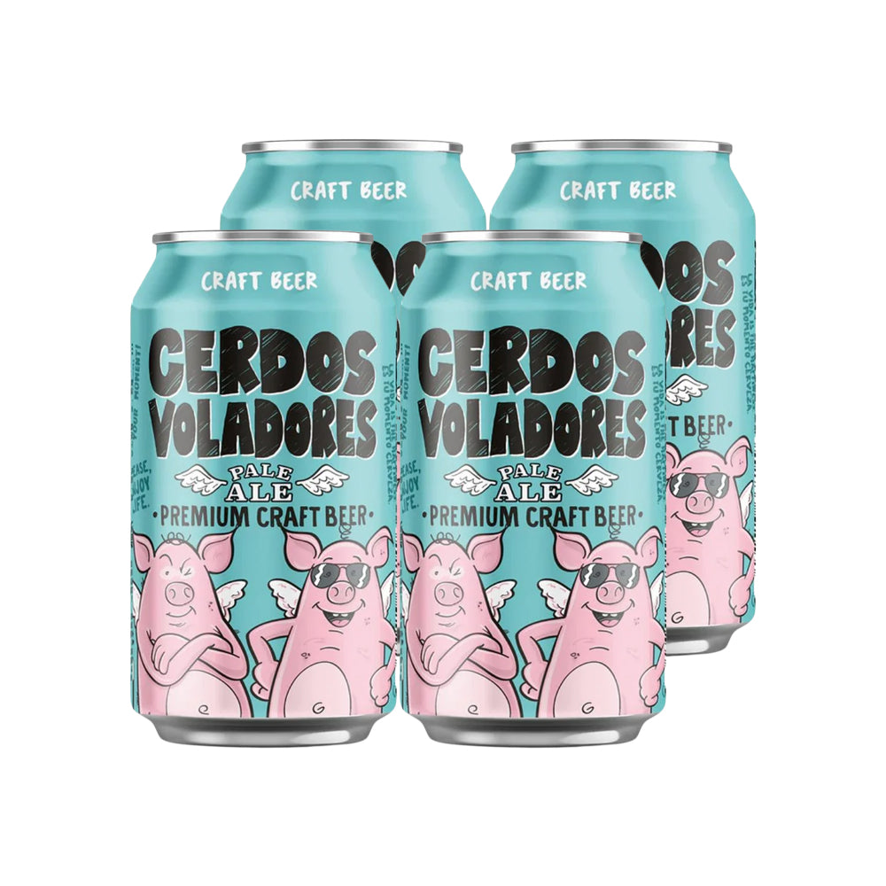 4x Cerveza Cerdos Voladores Pale Ale 6,0° 330cc