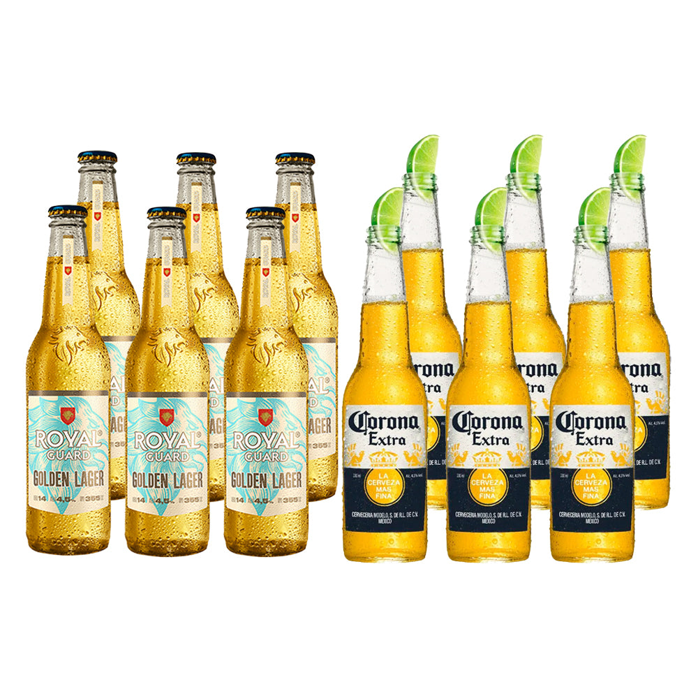 Pack 6x Royal Guard Golden 355cc + 6x Corona 330cc