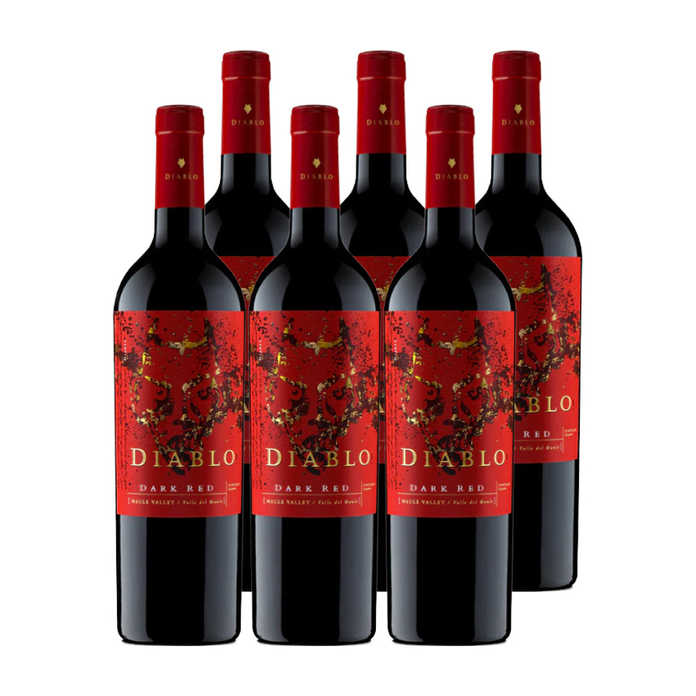 6x Vino Diablo Dark Red Ensamblaje 750cc