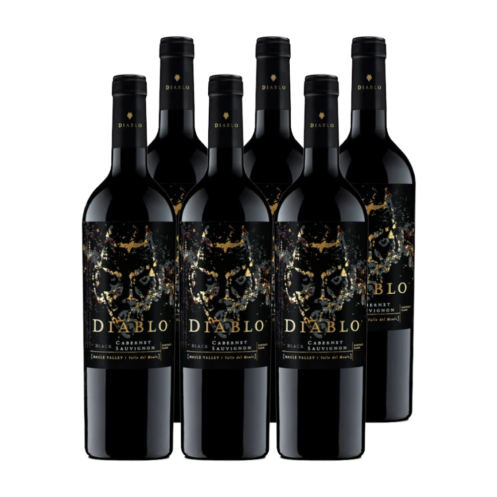 6x Vino Diablo Dark Black Cabernet Sauvignon 750cc