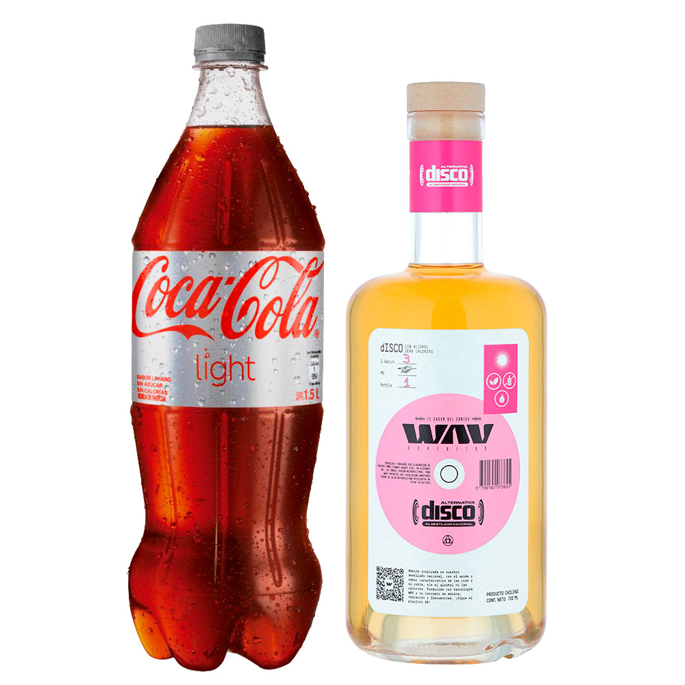 Discola Wavv Sin Alcohol 700cc + Bebida 1500cc
