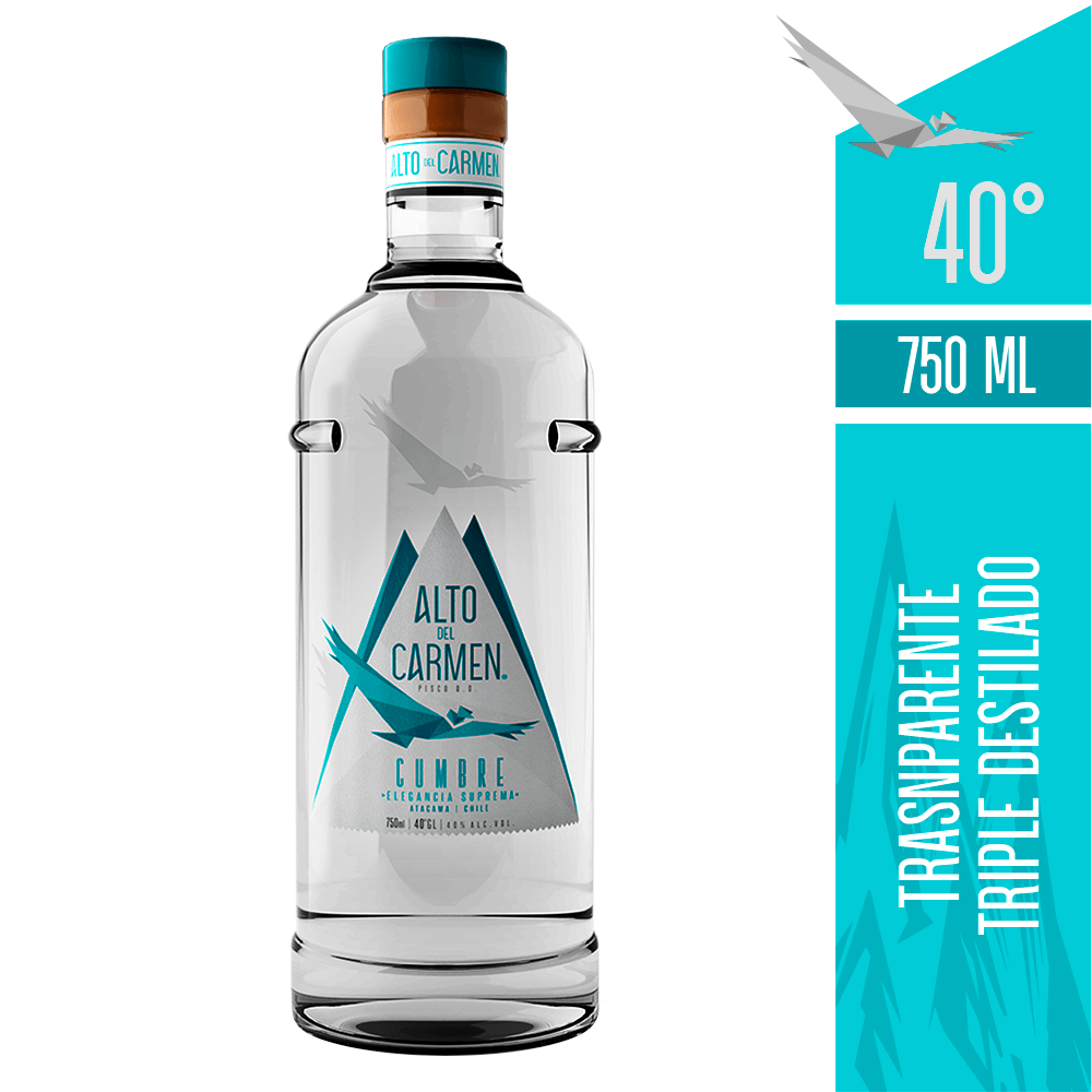 Pisco Alto Del Carmen Cumbre 40° 750cc