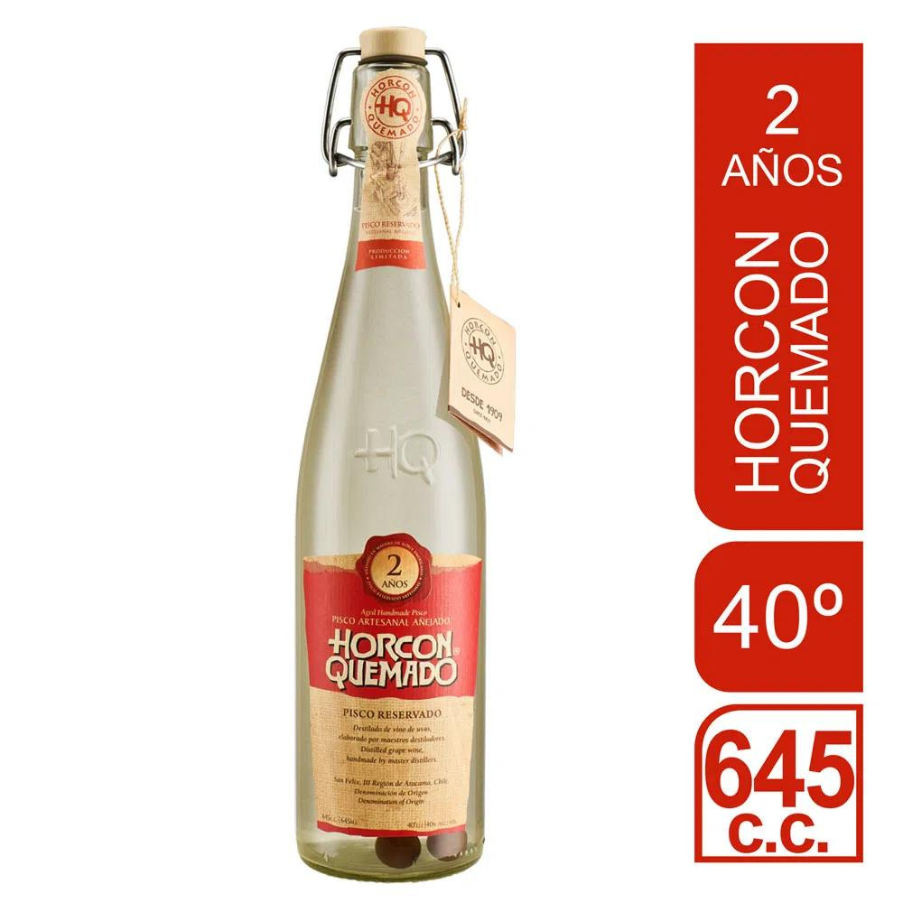 Pisco Horcón Quemado 2 Años 40º 645cc
