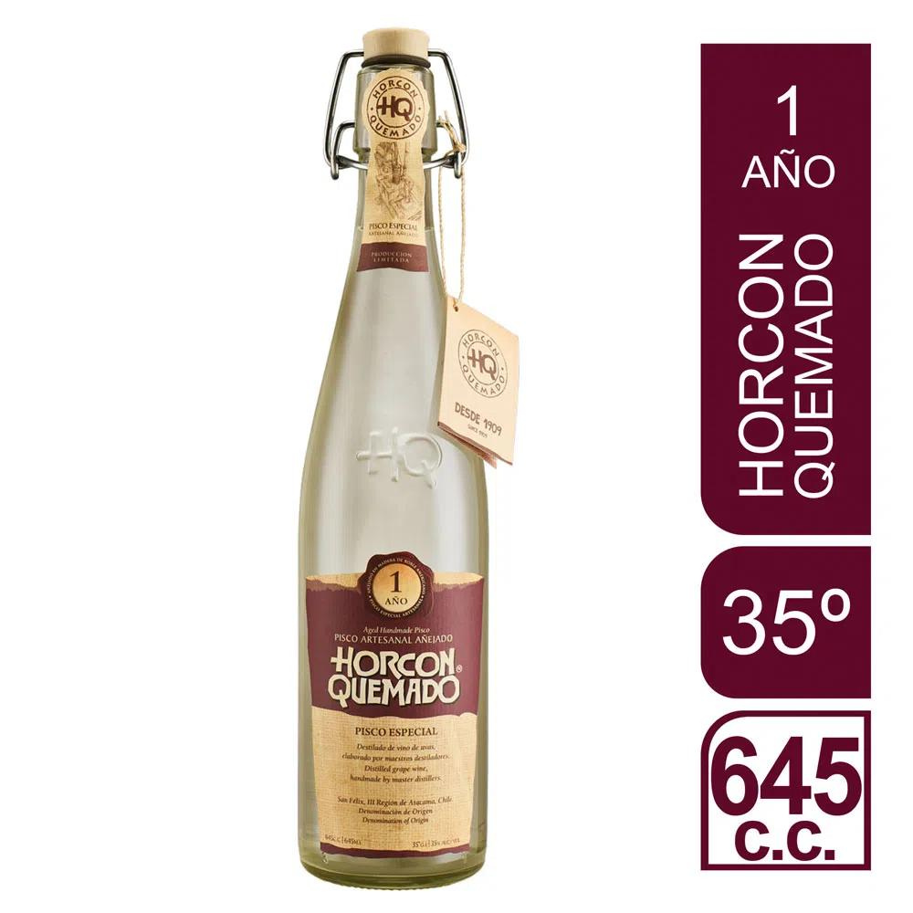 Pisco Horcón Quemado 1 Año 35º 645cc