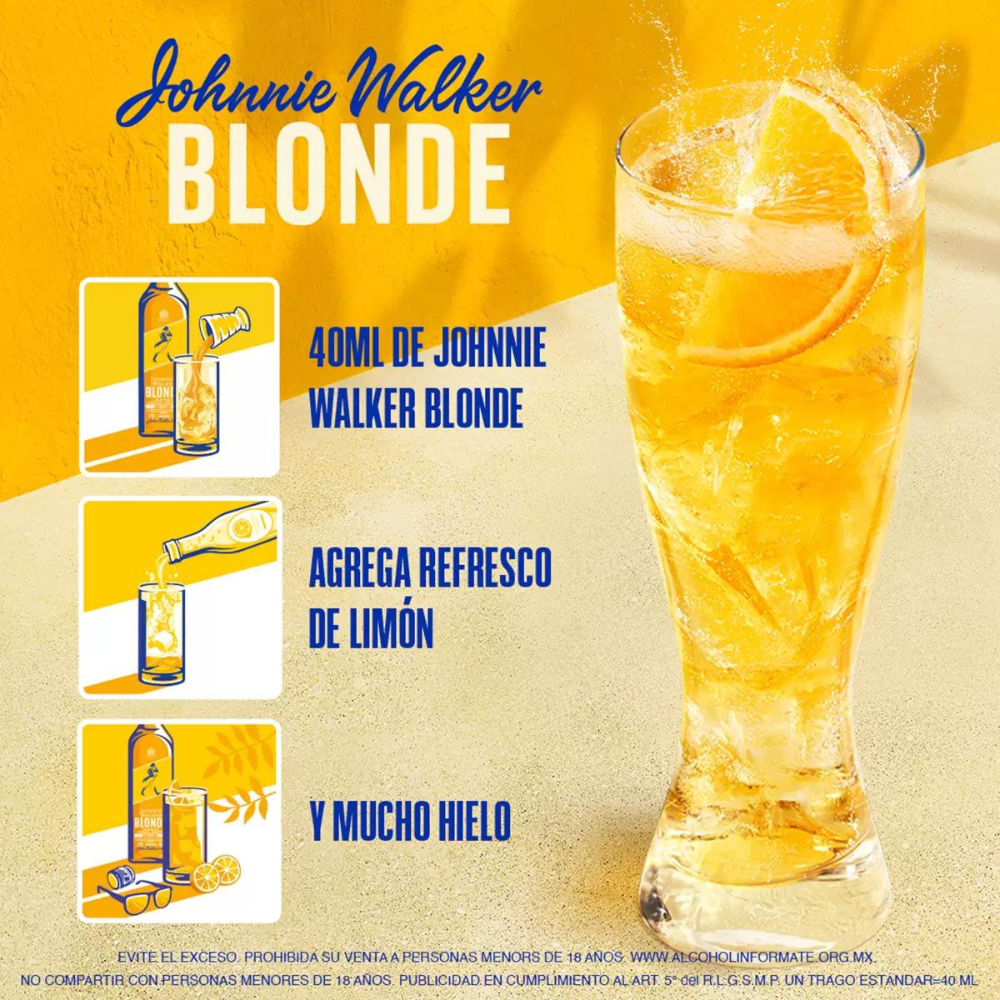Whisky Johnnie Walker Blonde 40º 750cc