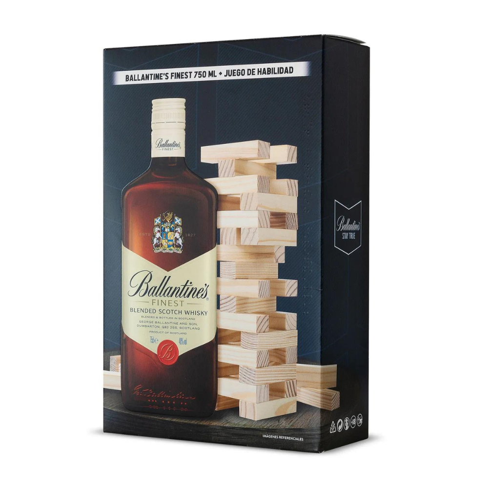 Whisky Ballantine's Finest 40° 750cc + Jenga