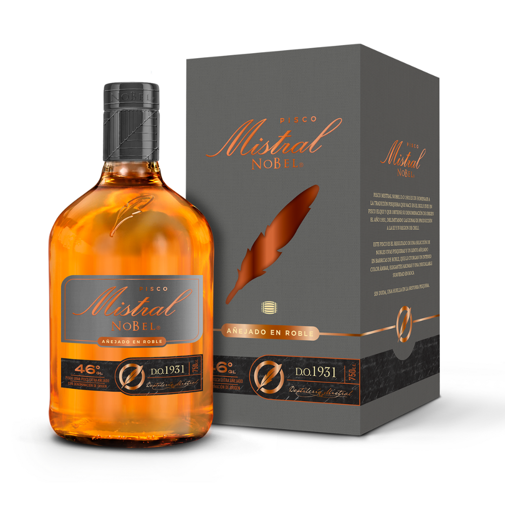 Pisco Mistral Nobel D.O 46º 750cc