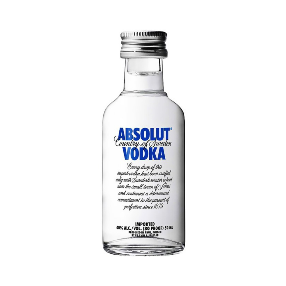 Vodka Miniatura Absolut Blue 40° 50cc