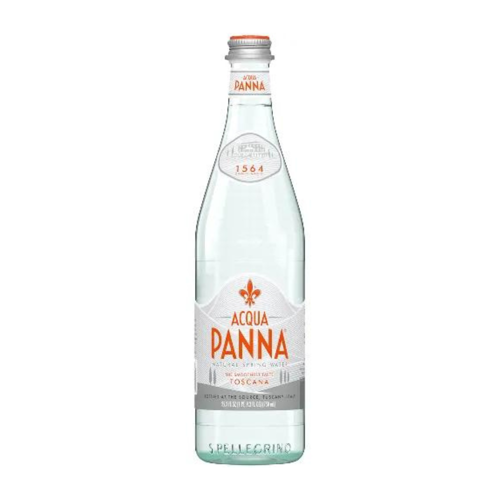 Agua Mineral Acqua Panna Sin Gas Botella Vidrio 750cc