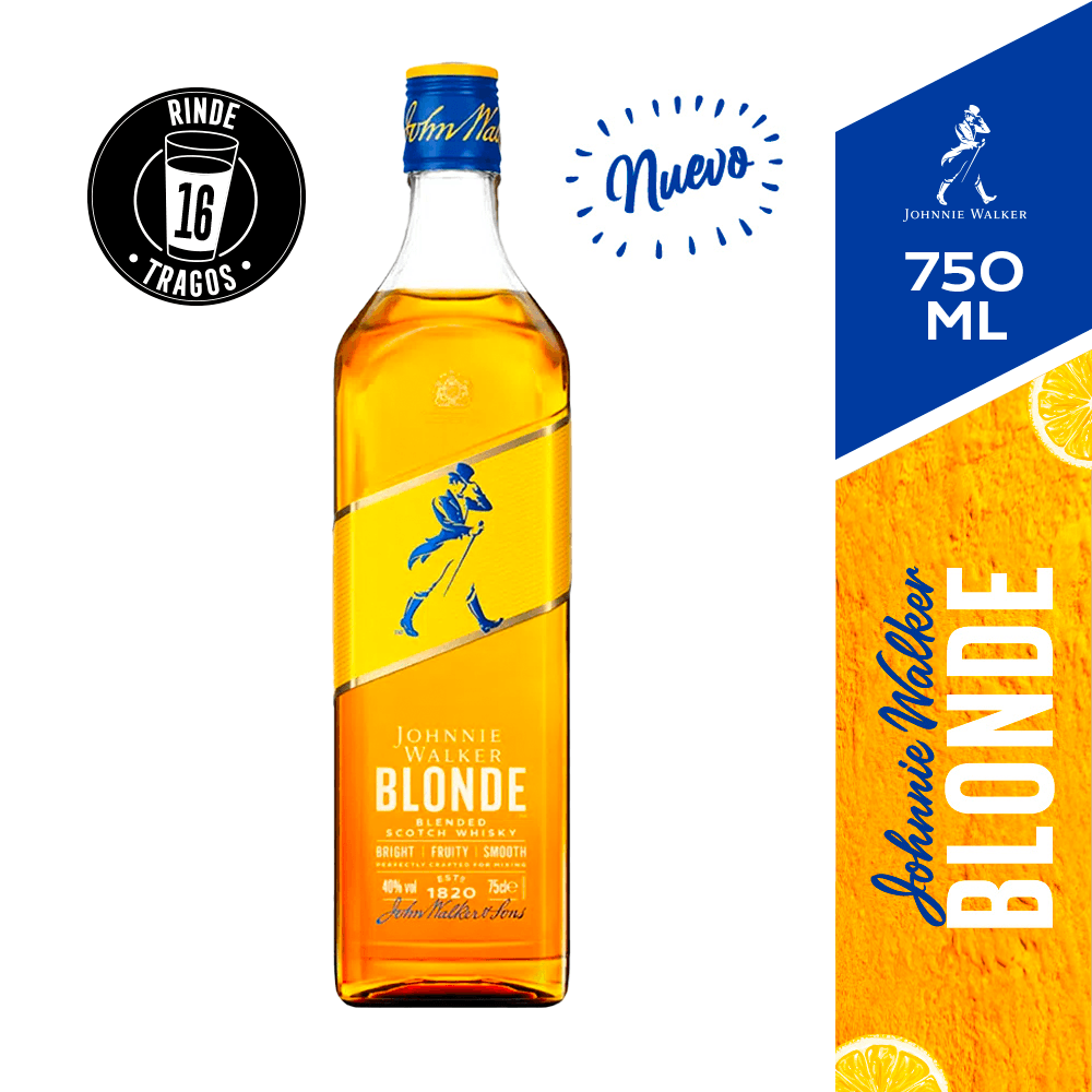 Whisky Johnnie Walker Blonde 40º 750cc