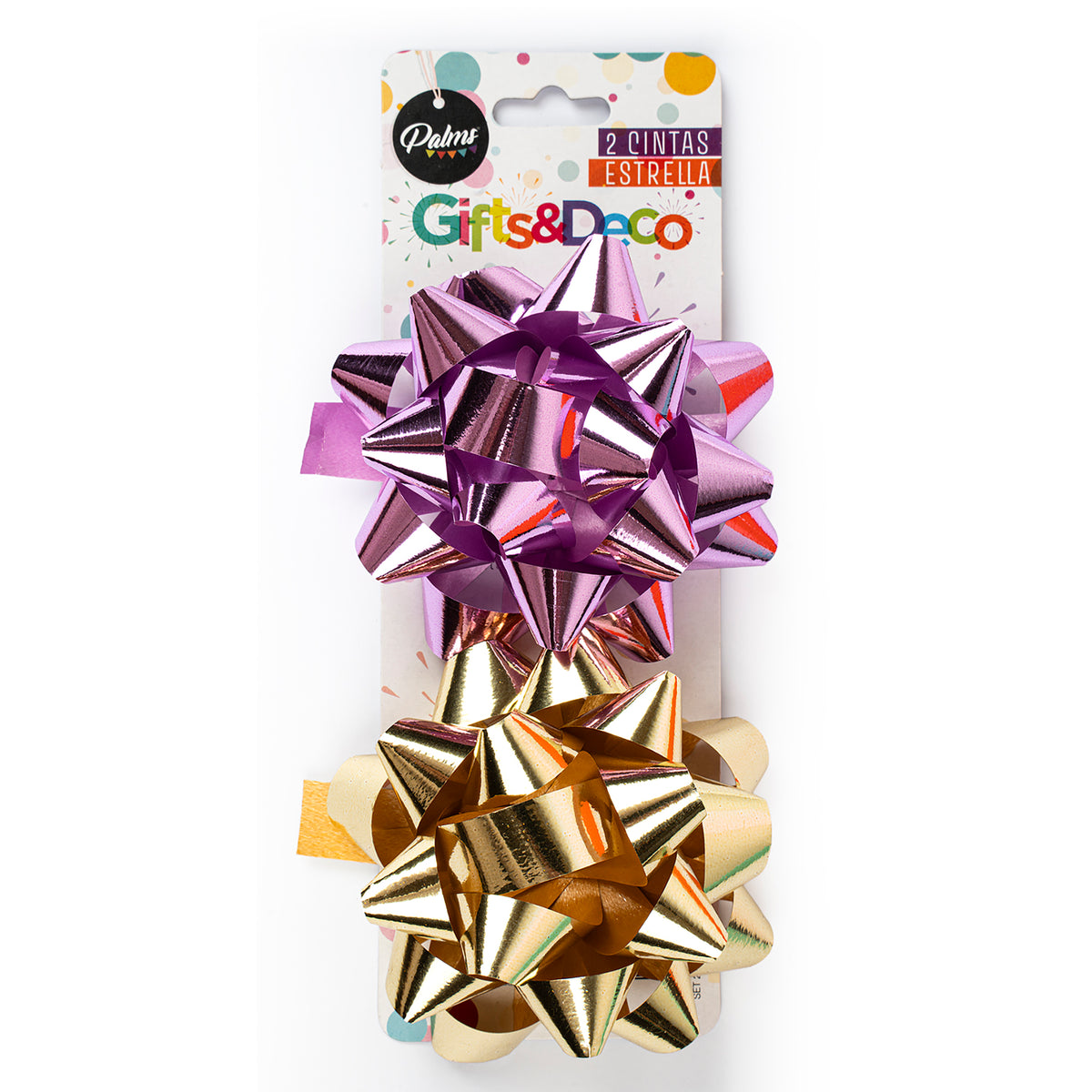 Set 2 Cintas Regalo Estrella Mediano Palms