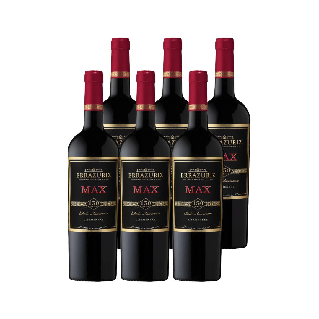 6x Vino Errazuriz Max Cepas 750cc