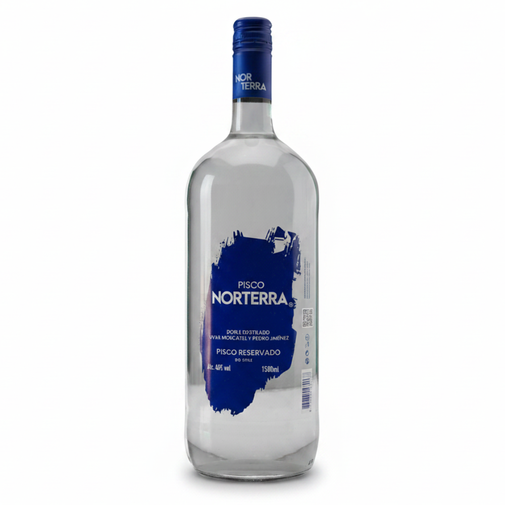 Pisco Norterra Transparente 40° 1500cc