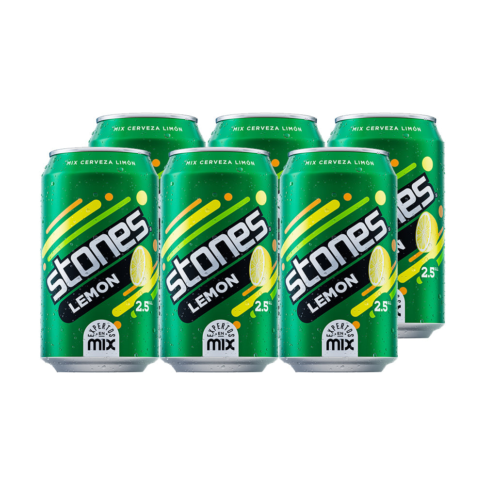 6x Cerveza Lemon Stones Lemon Lata 350cc