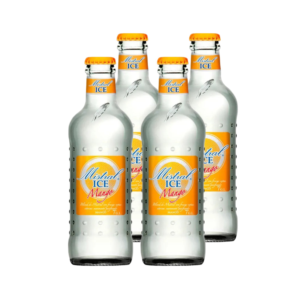4x Cóctel Mistral ICE Mango Botellín 275cc