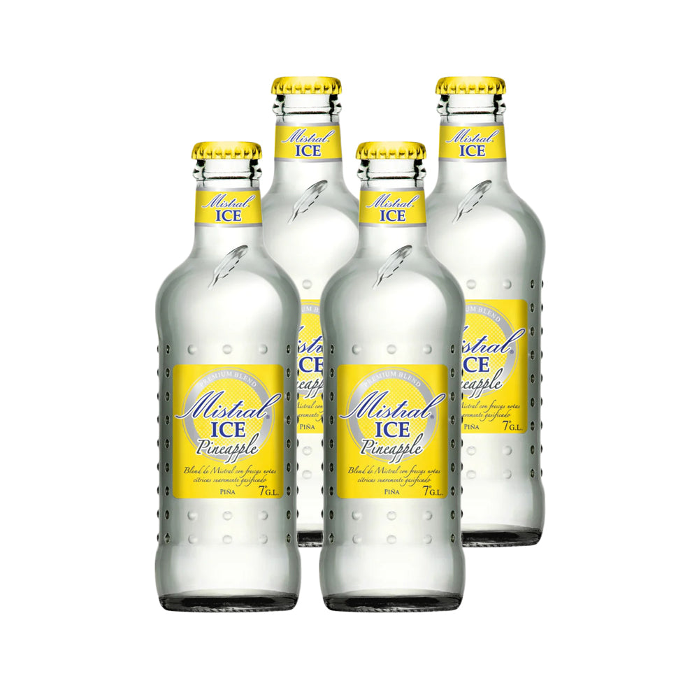 4x Cóctel Mistral ICE Pineapple Botellín 275cc