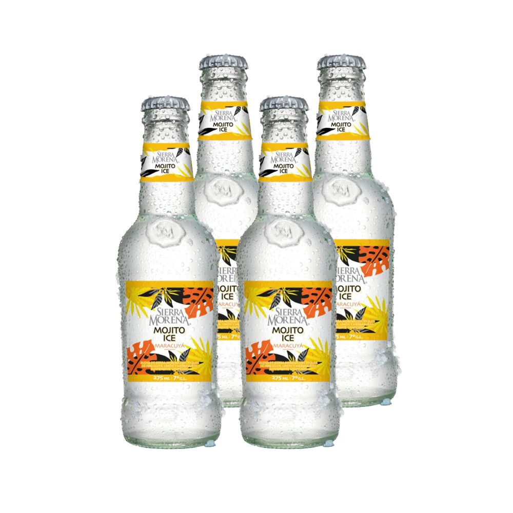 4x Cóctel Ice Sierra Morena Mojito Maracuyá Botellín 275cc