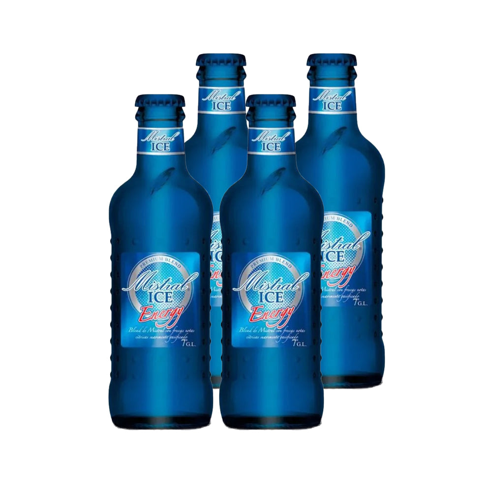 4x Cóctel Mistral ICE Energy Guaraná Botellín 275cc