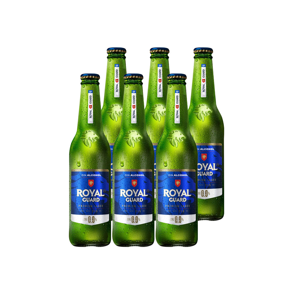 6x Cerveza Royal Guard Sin Alcohol Botellín 355cc