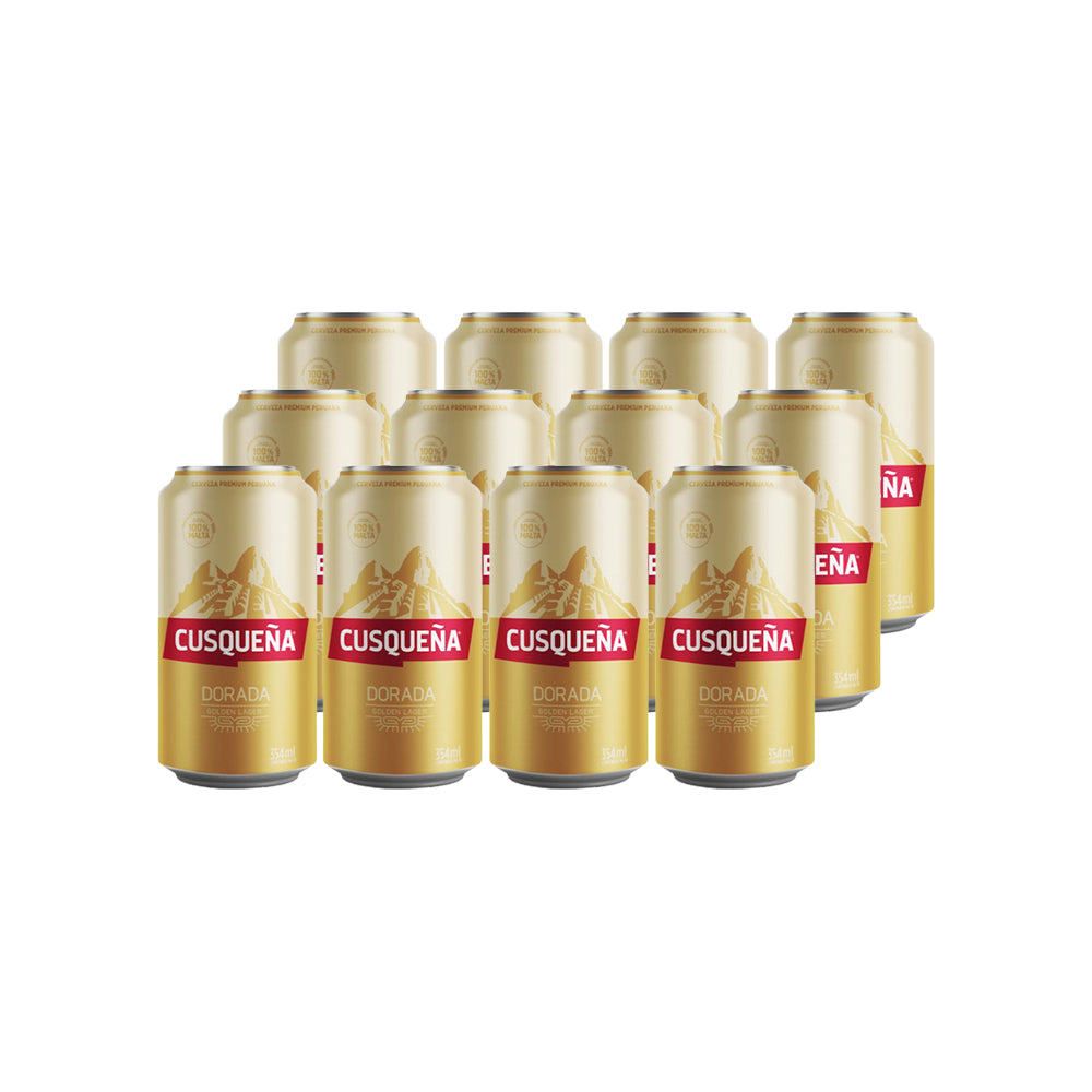 12x Cerveza Cusqueña Lager Lata 354cc