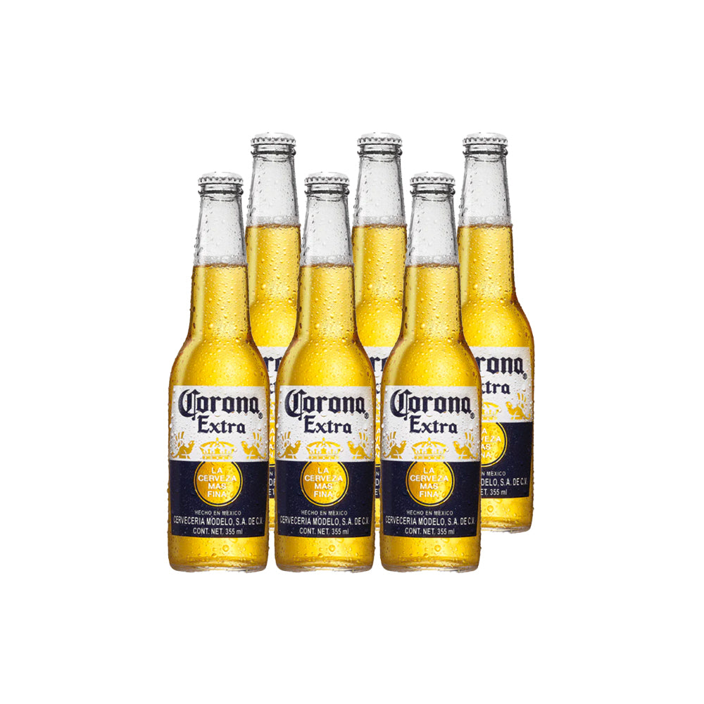 6x Cerveza Corona Extra Botellín 330cc