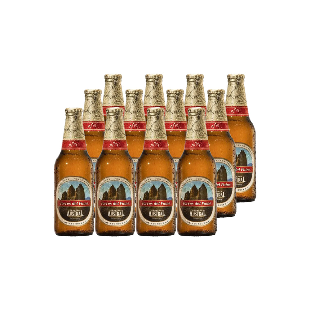 12x Cerveza Austral Torres del Paine Botellín 330cc