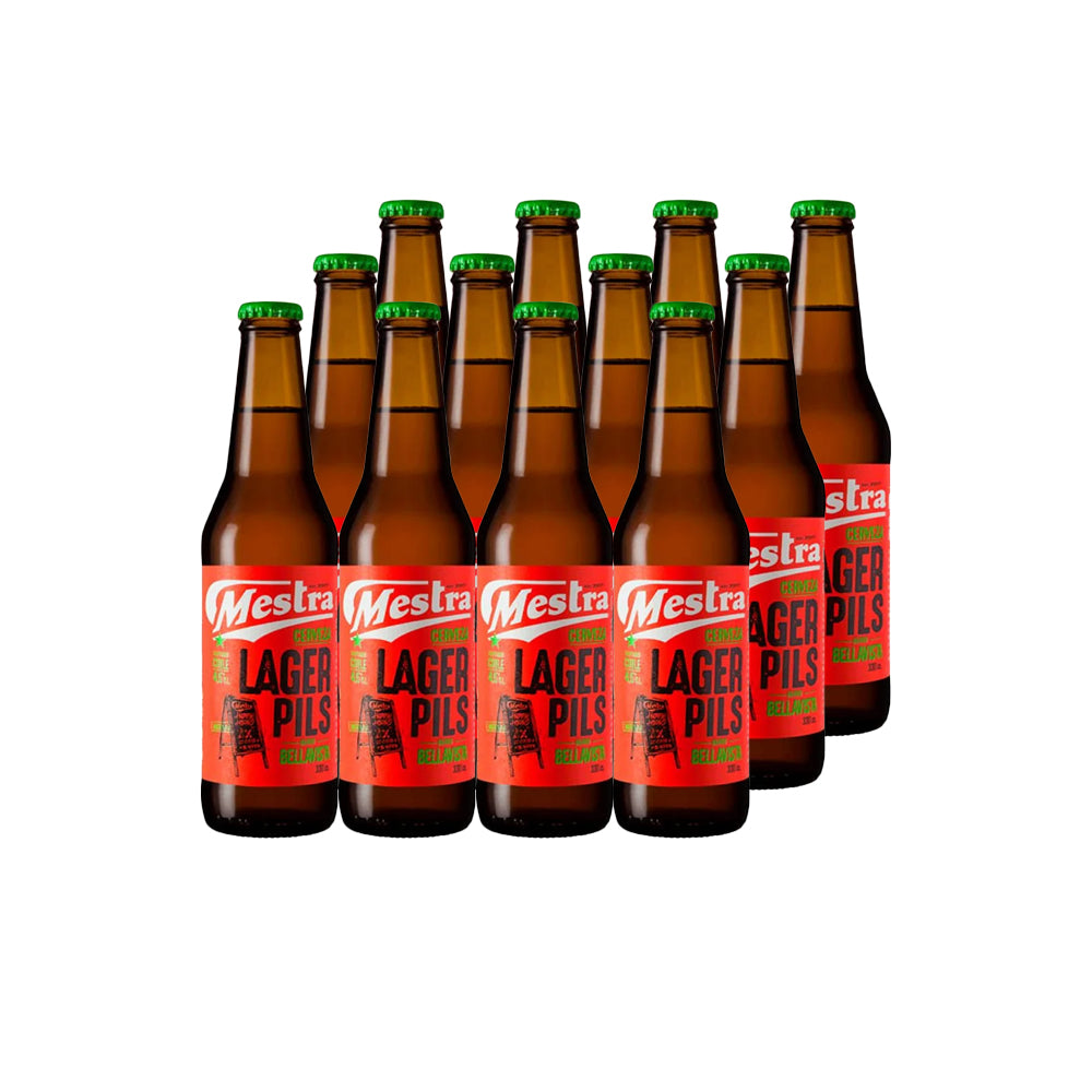12x Cerveza Mestra Lager Pils 4.5° 330cc