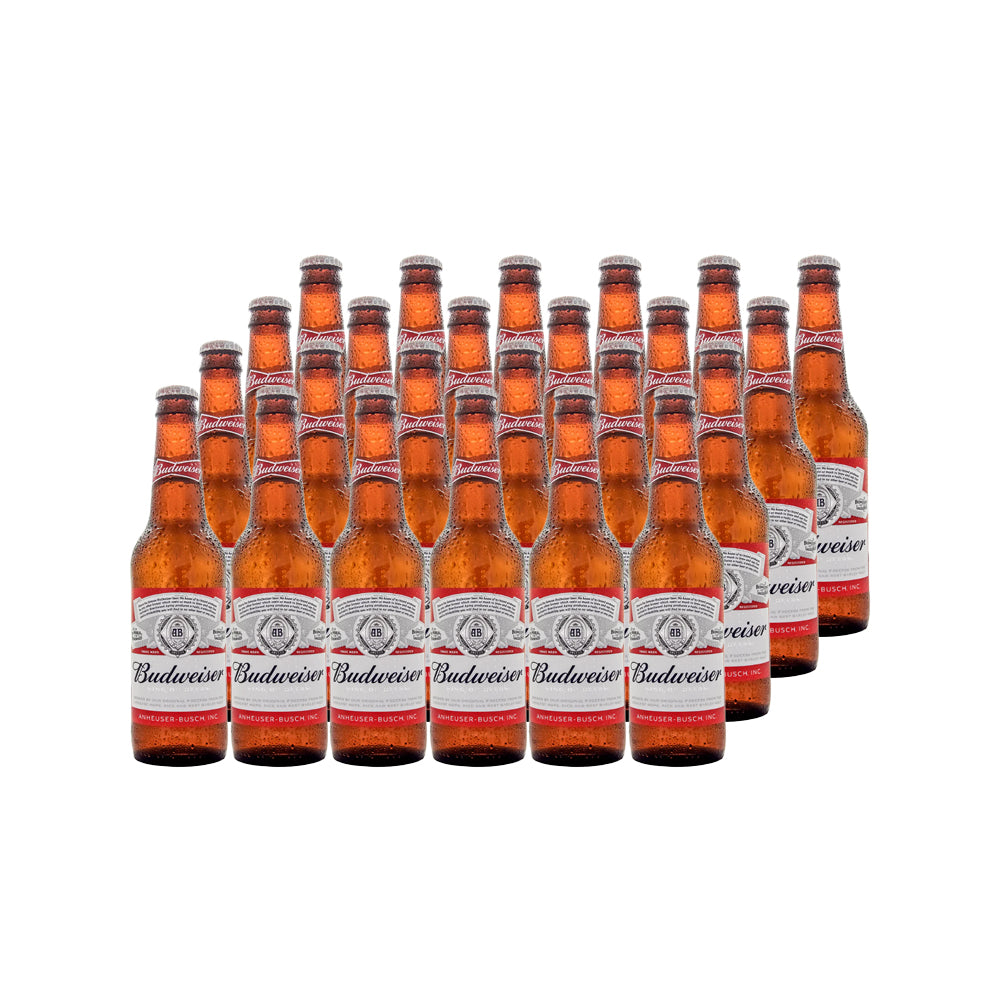 24x Cerveza Budweiser Botellín 330cc
