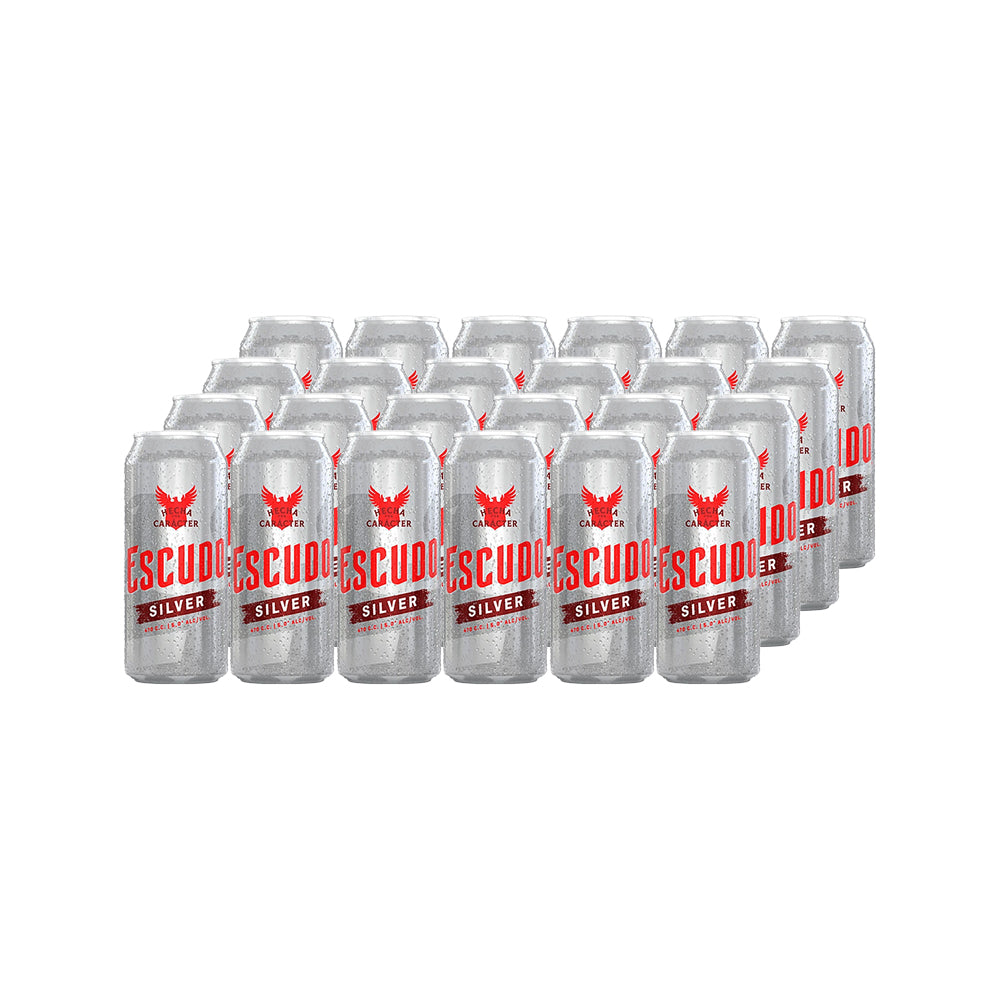 24x Cerveza Escudo Silver Lata 473cc