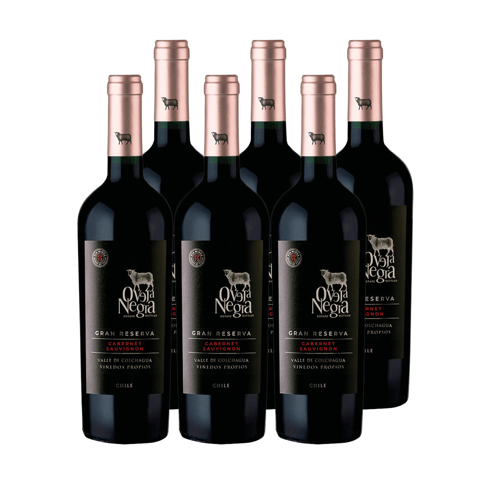 6x Vino Oveja Negra Gran Reserva Cepas 750cc