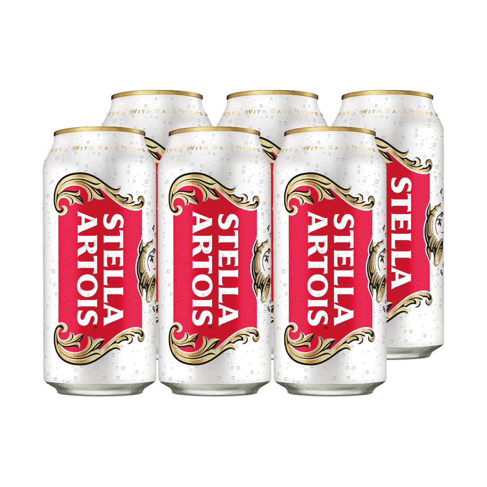 6x Cerveza Stella Artois Lata 473cc