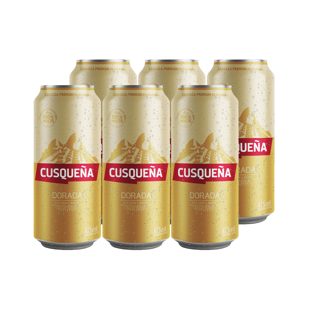 6x Cerveza Cusqueña Lager Lata 473cc