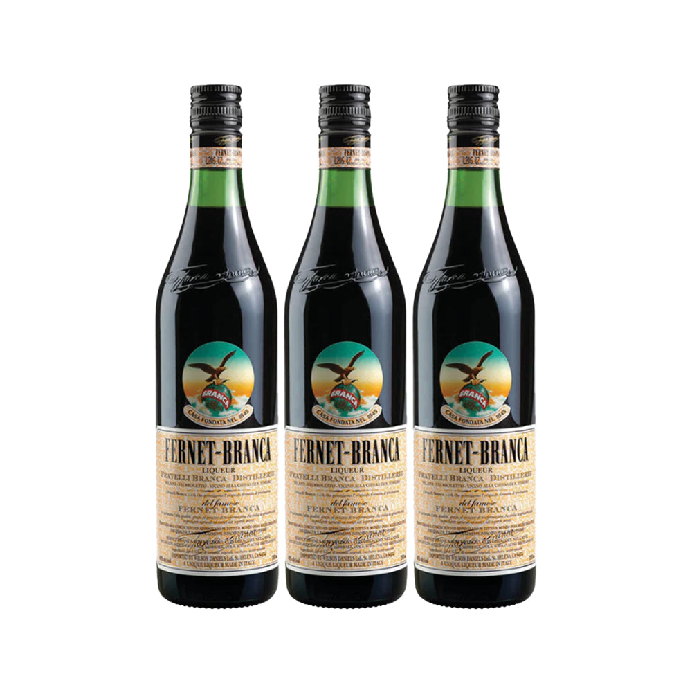 3x Licor Fernet Branca 750cc