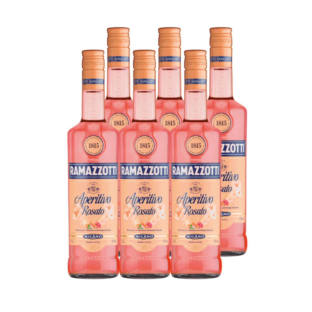6x Licor Aperitivo Ramazzotti Rosato 700cc