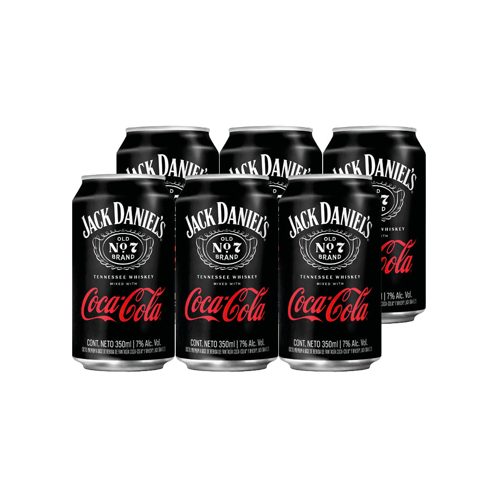 6x Coctel Jack & Coke Lata 7° 350cc