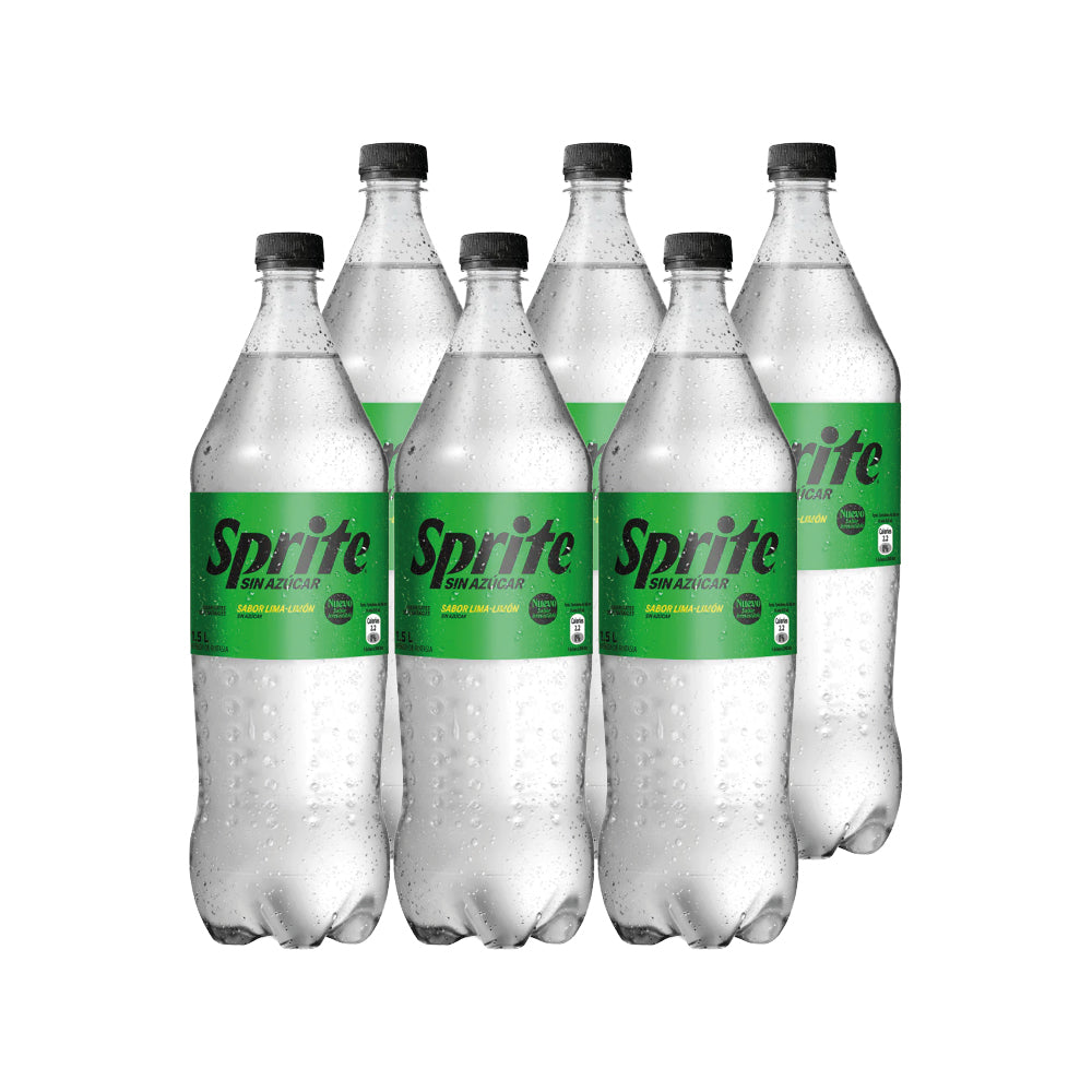 6x Bebida Sprite Sin Azúcar 1500cc