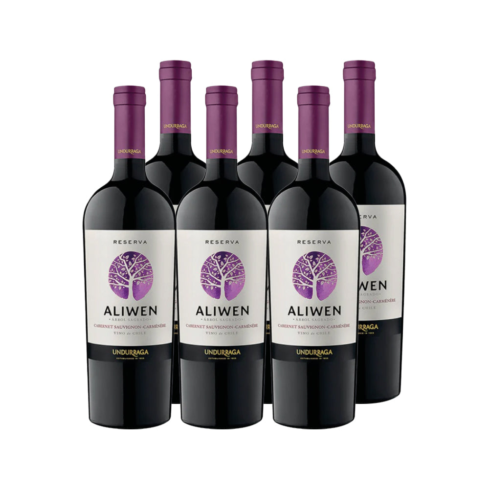 6x Vino Aliwen Reserva Cepas 750cc
