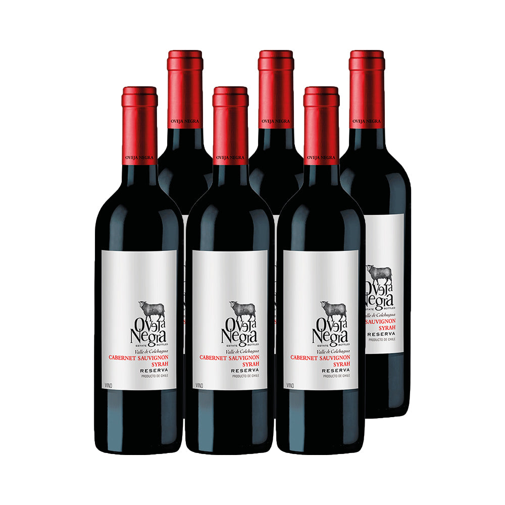 6x Vino Oveja Negra Reserva Cepas 750cc