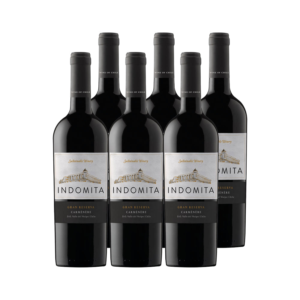 6x Vino Indómita Gran Reserva Cepas 750cc