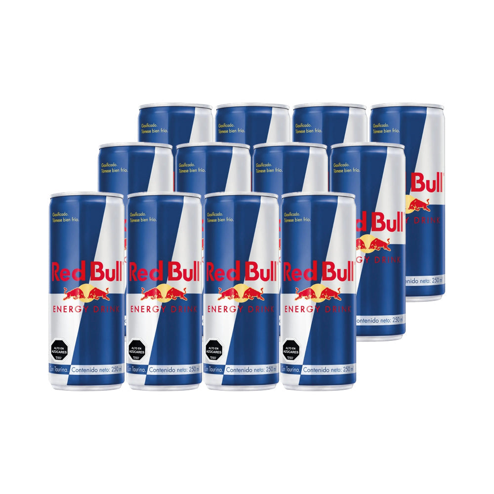 12x Bebida Energética Red Bull 250cc